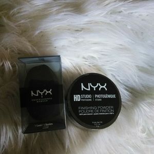 Nib nyx Precision sponge and setting powder bundle